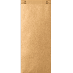 Пакет бумажный 200*80*40 КРАФТ, без окна, V-дно