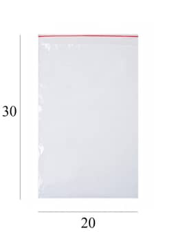 Грипперы 20*30 см Красная полоса 40 мкм AVIORA (100 шт.упак)