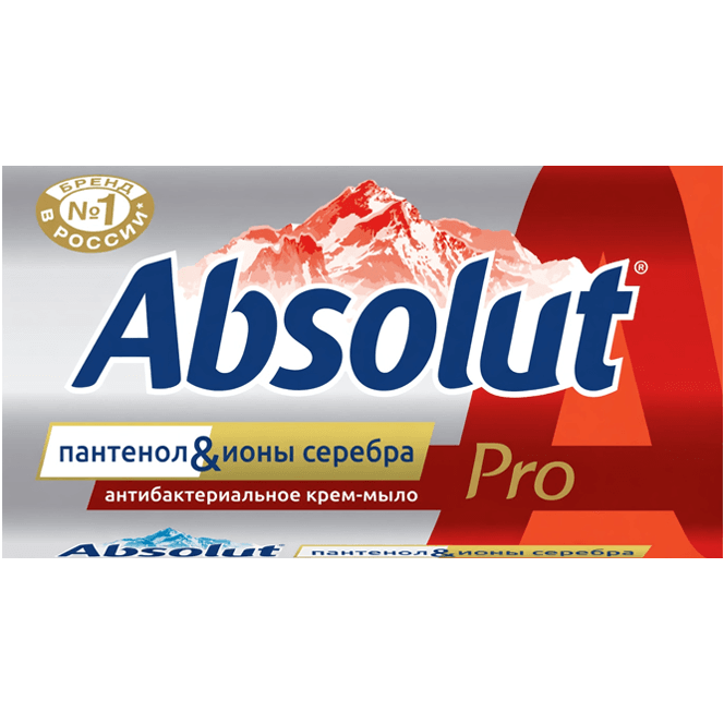 Мыло кусковое 90 г Absolut pro Серебро + пантенол