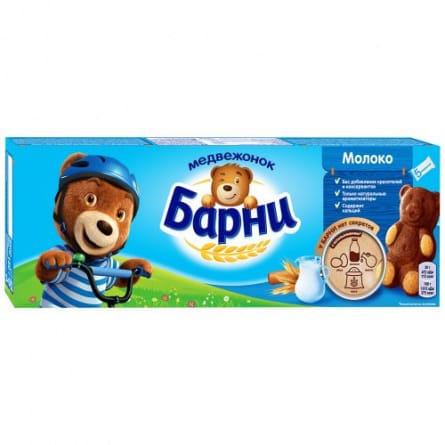 Пирожное "БарНи" 150 г, Молочная начинка