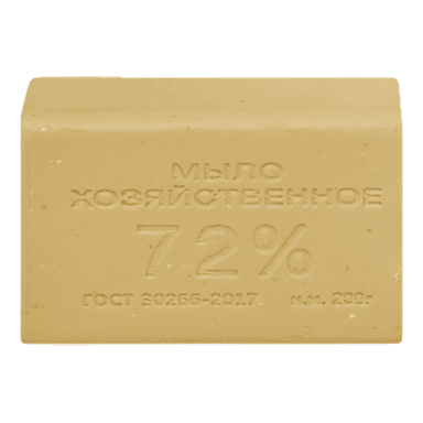 Мыло кусковое хозяйственное 200 г 72% без обертки ММК, светлое Мыло кусковое хозяйственное 200 г 72% без обертки ММК, светлое