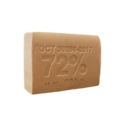Мыло кусковое хозяйственное 200 г 72% ГОСТ светлое 30266-2017 Мыло кусковое хозяйственное 200 г 72% ГОСТ светлое 30266-2017