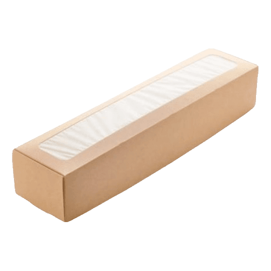 Упаковка бумажная для десертов 350*80*60 мм ECO UniBox Упаковка бумажная для десертов 350*80*60 мм ECO UniBox