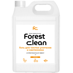 Гель для чистки унитаза 5 л канистра концентрат "FOREST clean", Лимон Гель для чистки унитаза 5 л канистра концентрат "FOREST clean", Лимон