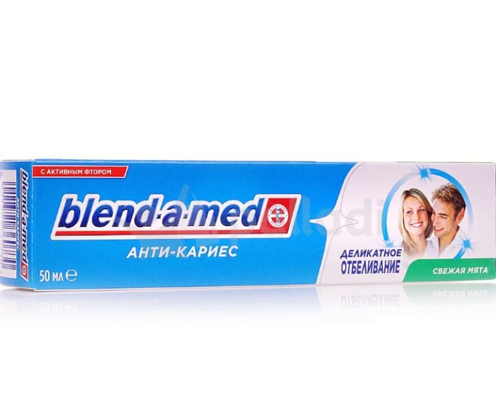 Зубная паста 50 мл "Blend-a-med", Анти-Кариес Мята Зубная паста 50 мл "Blend-a-med", Анти-Кариес Мята