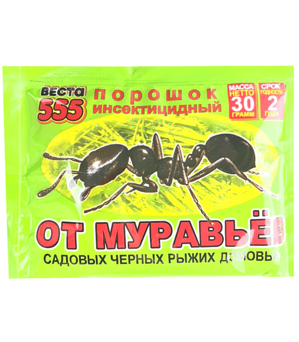 Порошок инсектицидный от муравьев "Веста 555" 30г Порошок инсектицидный от муравьев "Веста 555" 30г