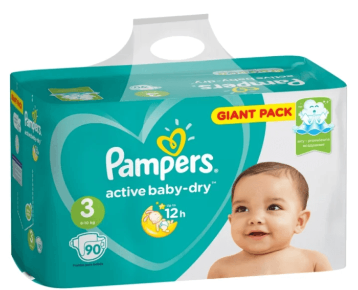 Подгузники "Рampers Active Baby" 3 6-10 кг/90 шт. Подгузники "Рampers Active Baby" 3 6-10 кг/90 шт.
